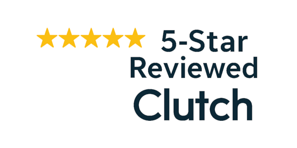 An image that represents that we are 5-star reviewed on HubSpot